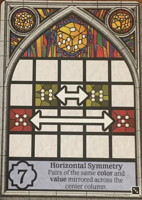 Sagrada: Horizontal Symmetry Promo Card