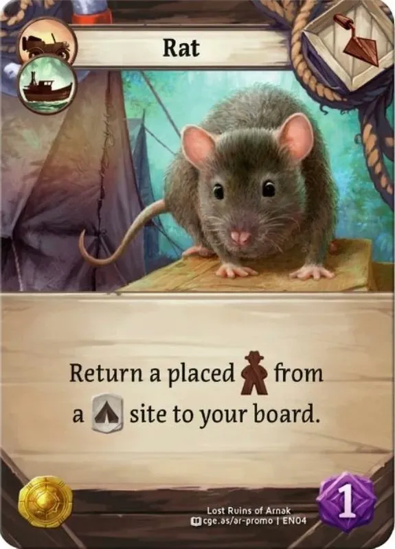 Lost Ruins of Arnak: Rat Promo Card